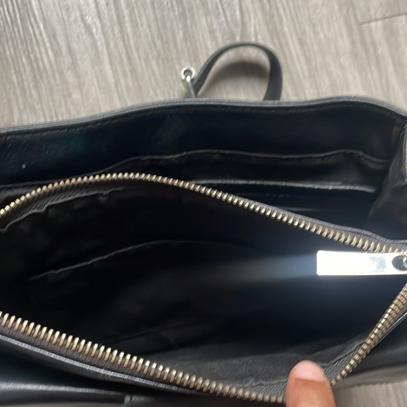 DANIER BLACK LEATHER CROSSBODY BAG SHOULDER WOMEN VINTAGE BAG - Picture 11 of 12